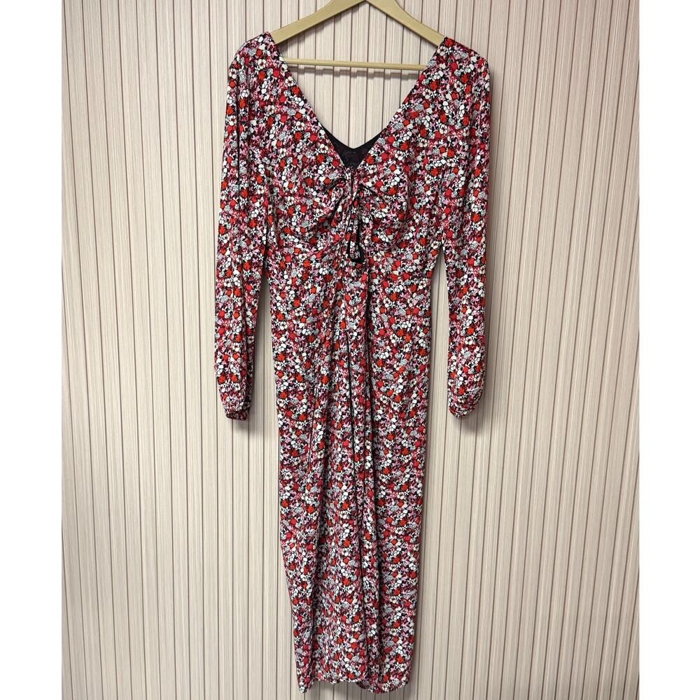 Sanctuary Women's Floral Chiffon Halter Neck Midi Dress Size 8